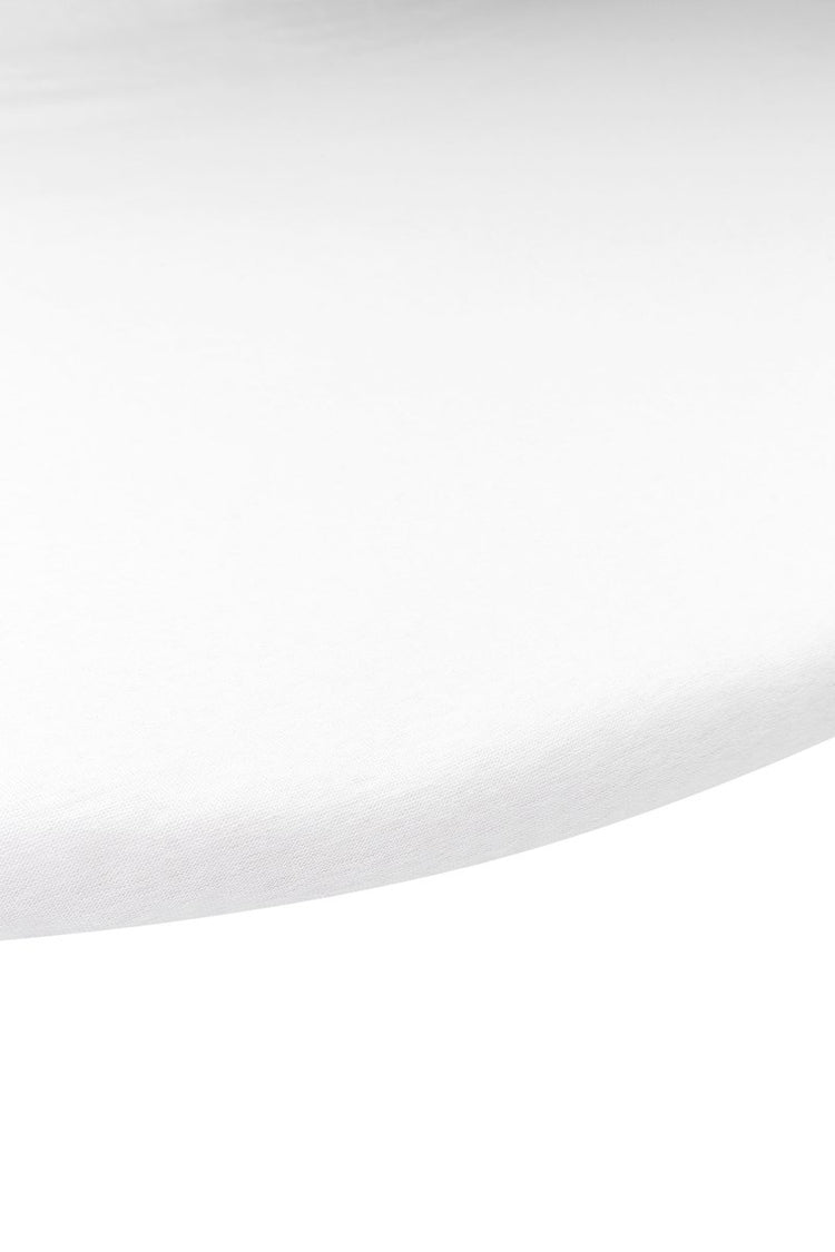 Meyco baby uni drap-housse matelas pour parc - blanc - rond 90 95cm