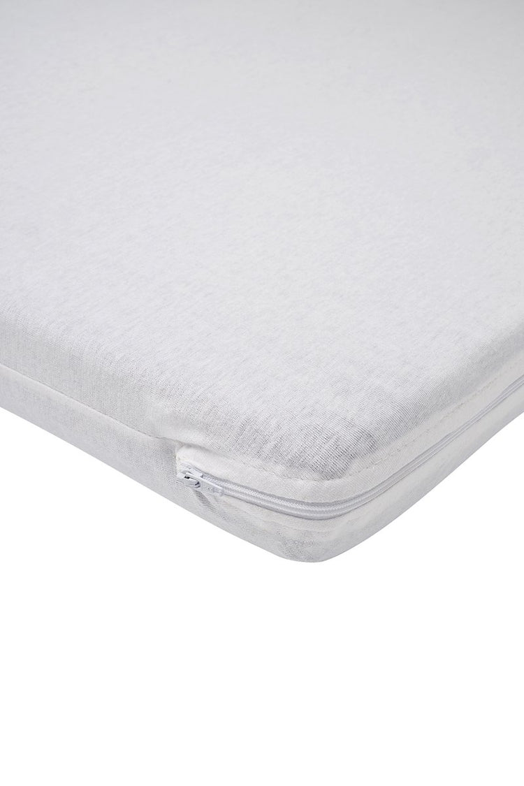 Meyco baby meyco housse de matelas pour lit de camping - 60 x 120 cm - jersey - blanc