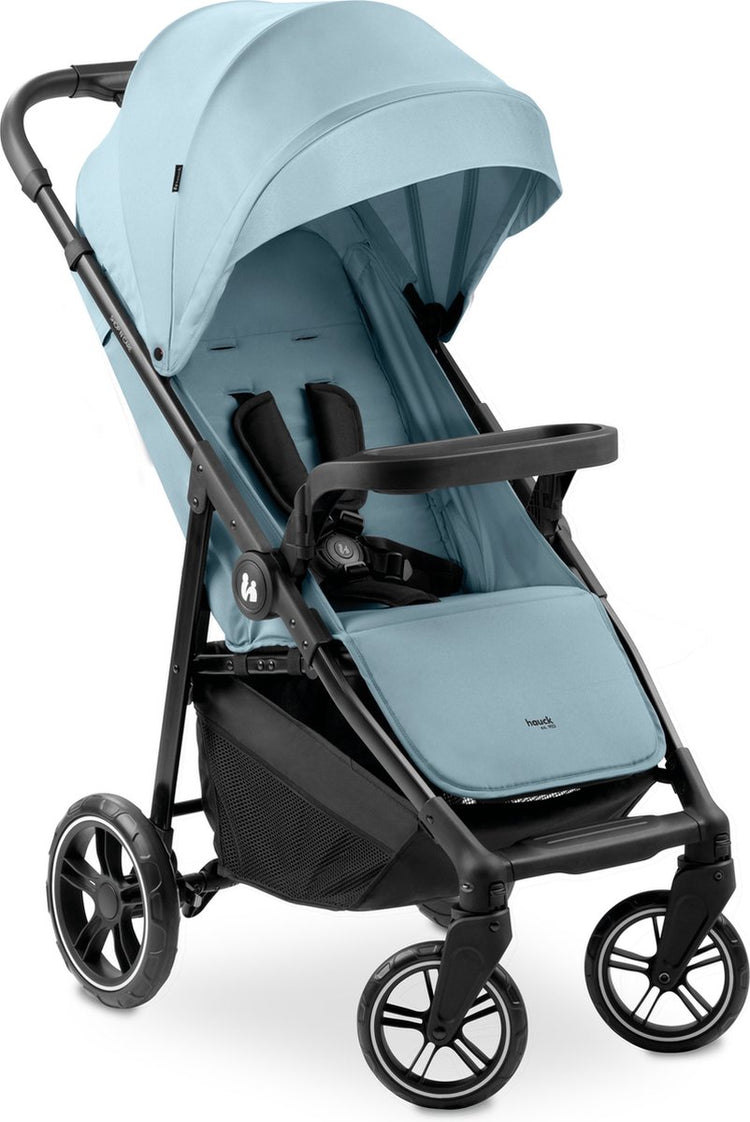 Hauck shop n care - buggy - particulièrement maniable - pliable d'une seule main - bleu poussiéreux