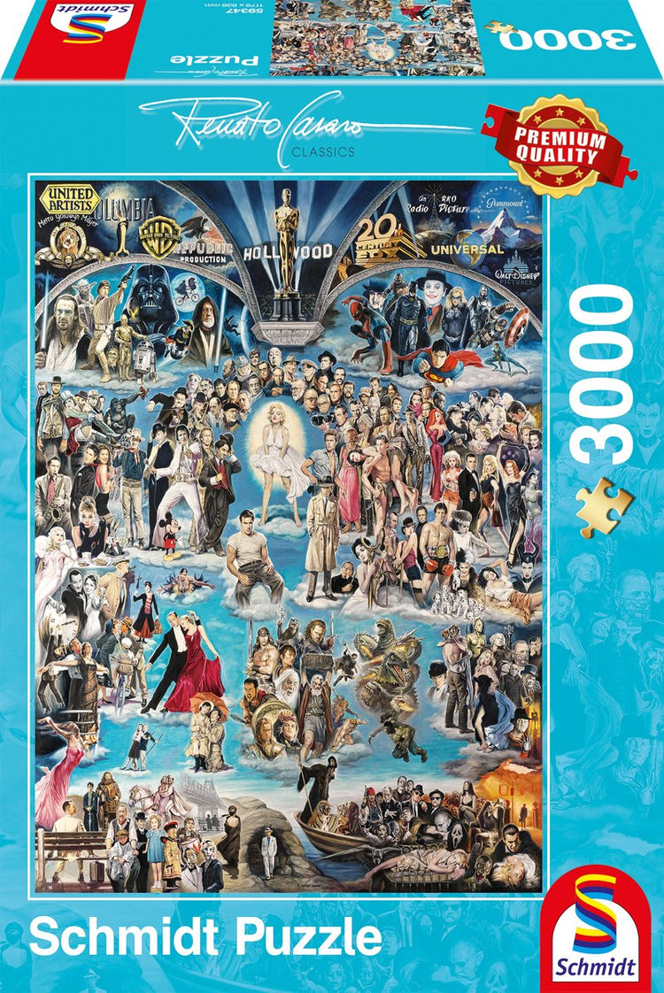 Schmidt - puzzle - hollywood xxl - renato casaro - 3000 pièces - adultes - à partir de 14 ans