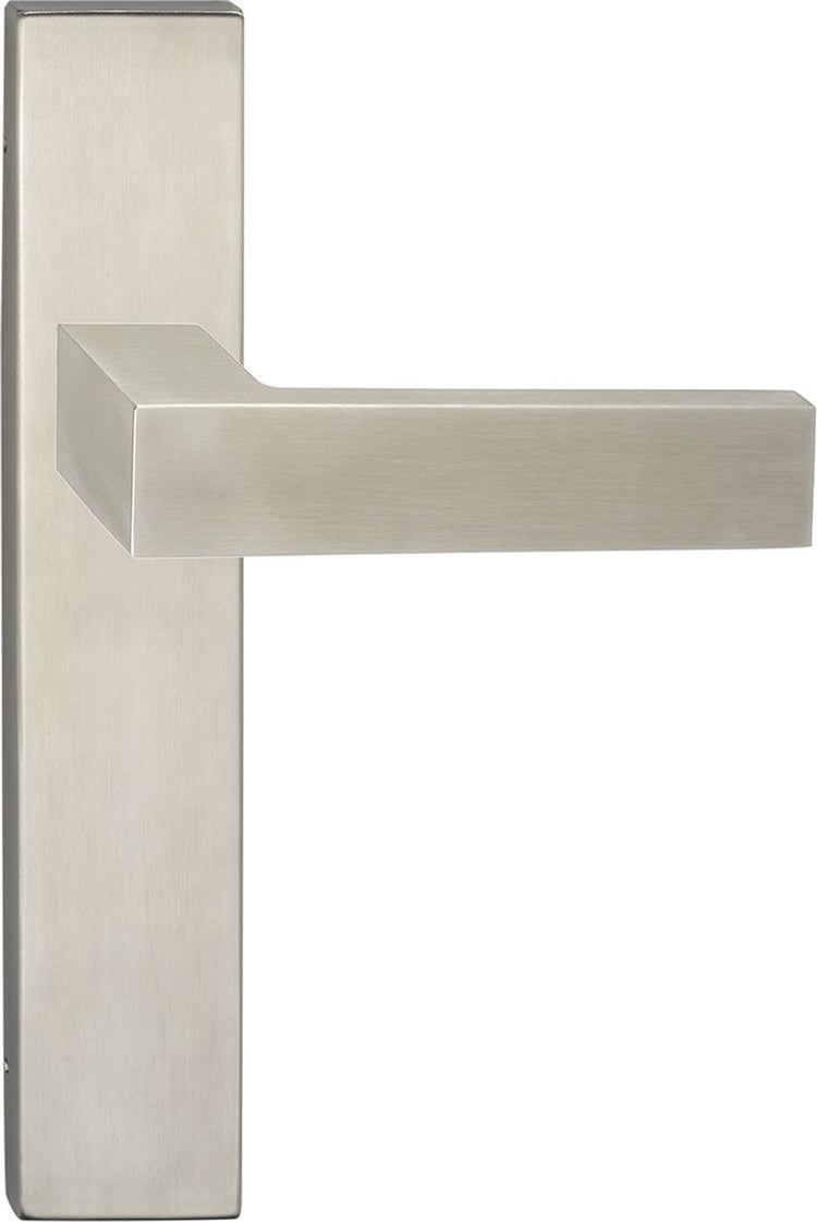 Poignée de porte Impresso - luton - pour l'intérieur - bouclier de porte carré - acier inoxydable - 2 pièces