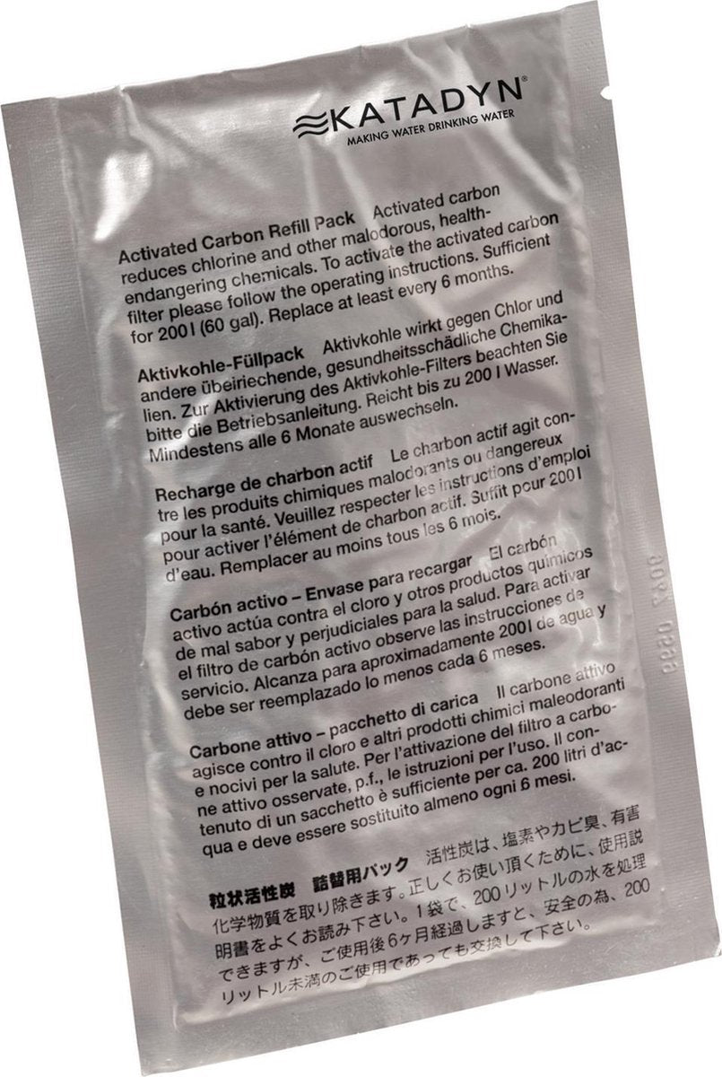 Filtre à eau au charbon Katadyn, pack de recharge