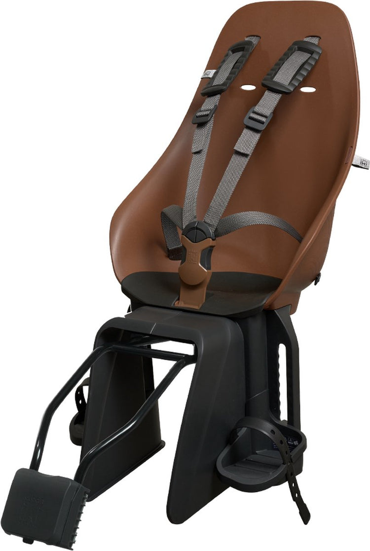 Siège de vélo Urban iki bio derrière le support du cadre ta-ke - haniwa brown bincho black