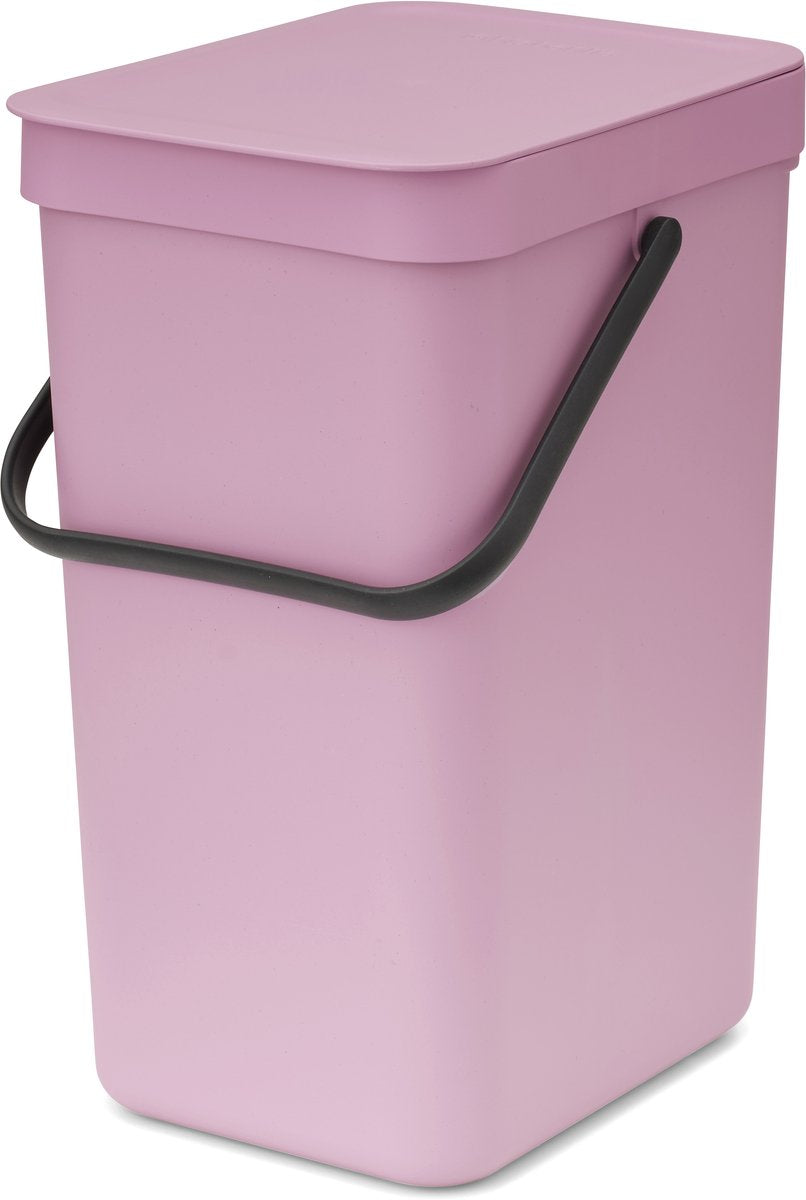 Brabantia sort go poubelle - 12 l - rose lilas
