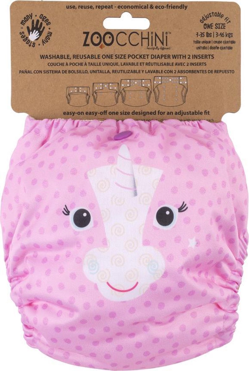 Couche réutilisable Zoocchini - Allie la licorne