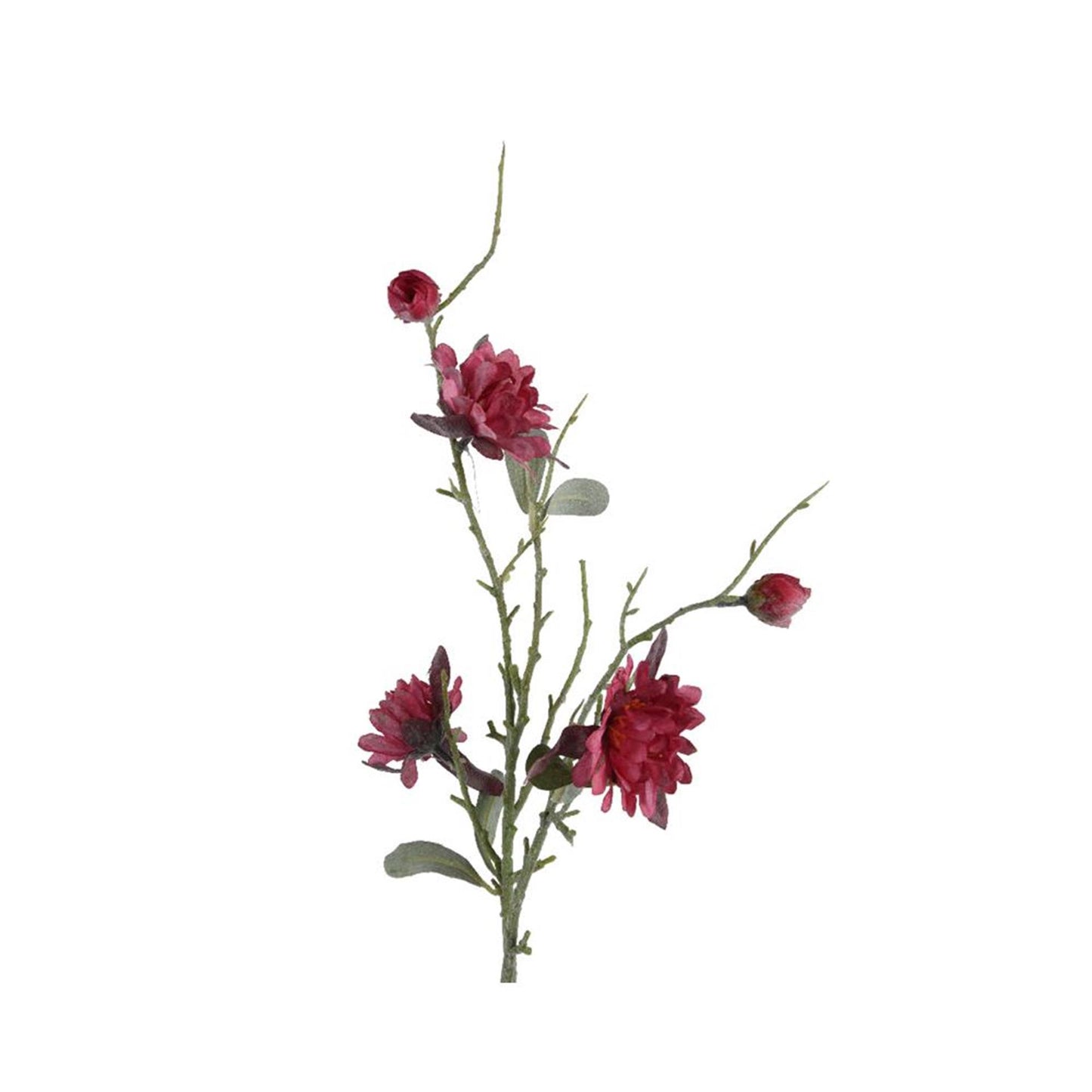 Decoris fleur artificielle dahlia h75cm rose pailleté