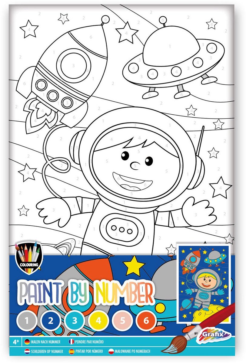 Grafix Painting by Number Space Travel