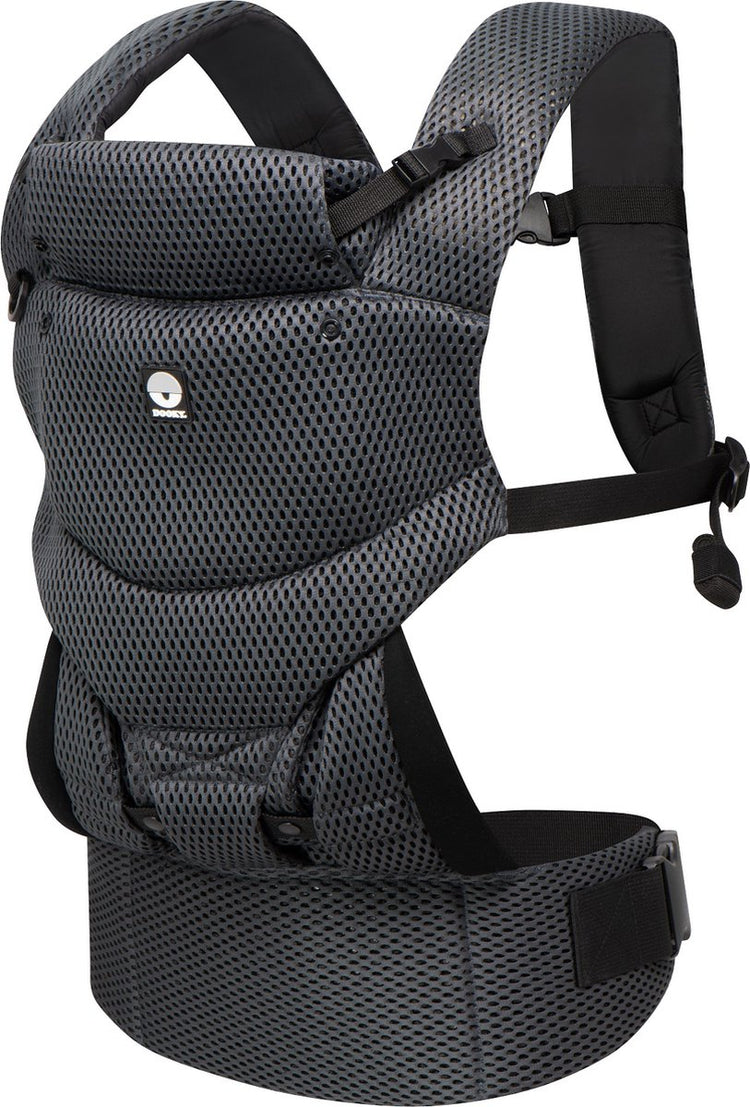 Porte-bébé Dooky - porte-bébé confort urbain gris saphir - porte-enfant - porte-bébé et porte-bébé 3,5-15 kg - position M ergonomique - porte-dos - réglable et respirant - porte-bébé - porte-bébé