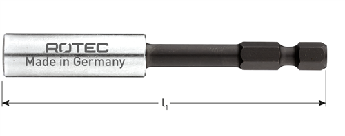 Rotec porte-embout aimant impact e6,3x80mm c-ring