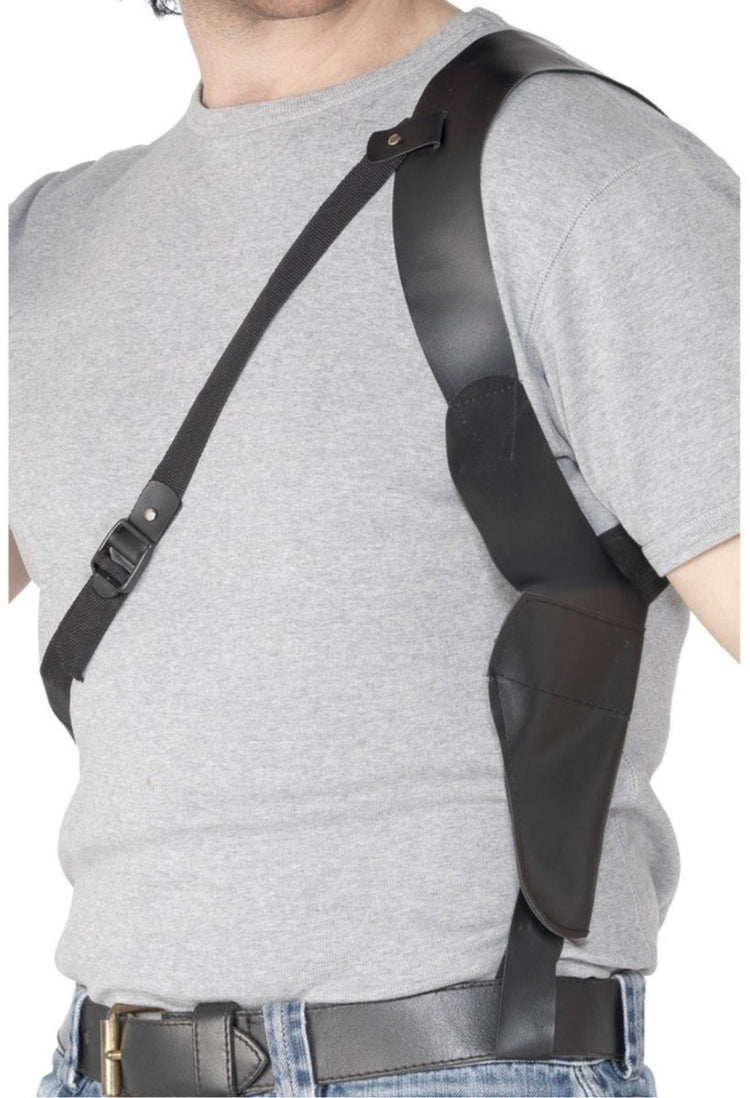 Étui d’épaule Smiffys - noir - aspect cuir - accessoires d’habillage - porte-pistolet - cowboy