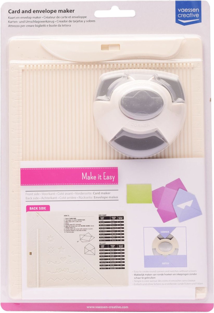 Vaessen creative • tableau de notation pour cartes, enveloppes, boîtes 14x18cm cm