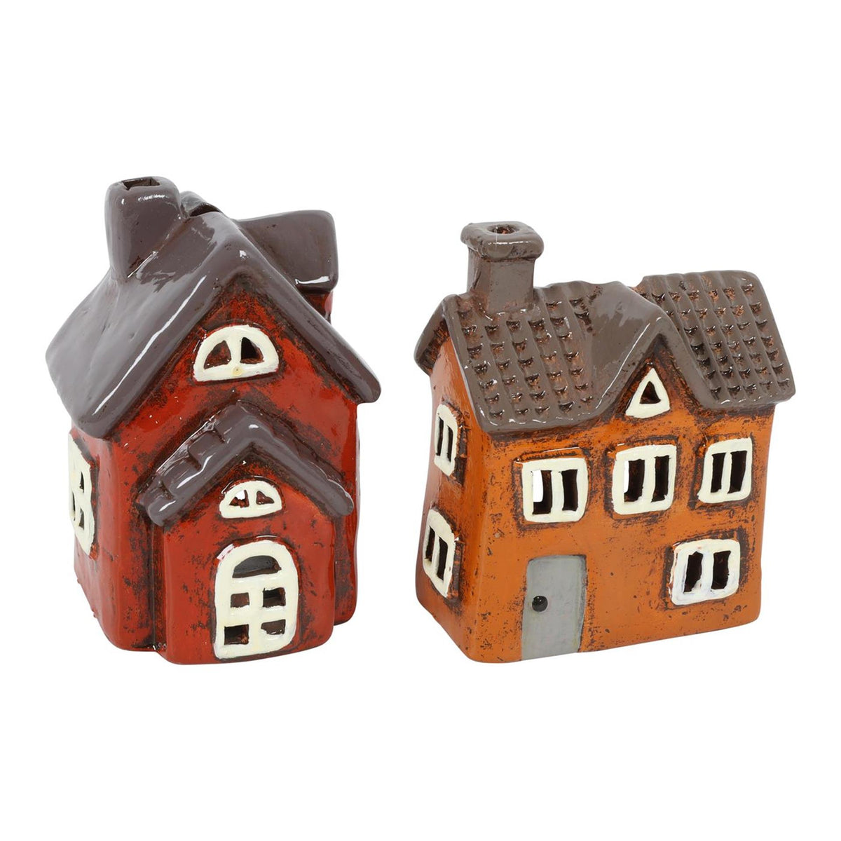 Facture de maison avec bougie chauffe-plat Countryfield 10x9,5x14cm