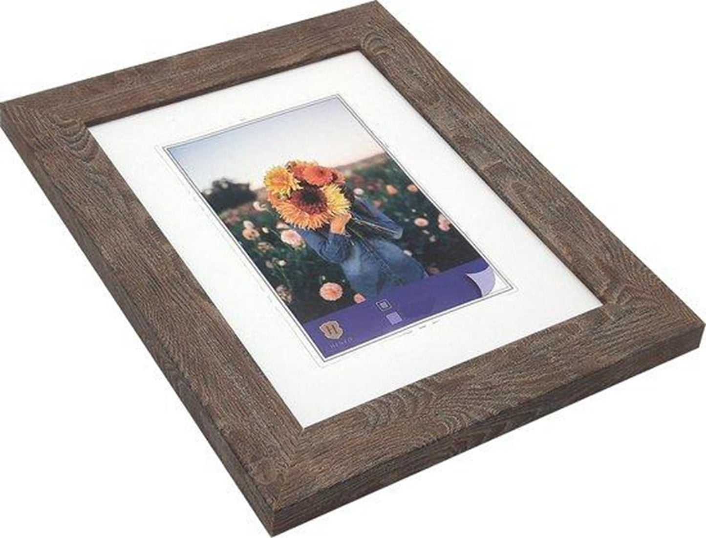 Henzo cadre photo dahlia 30x40cm marron