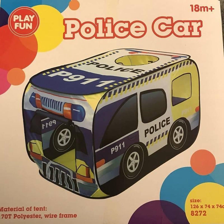 Police amusante jouant au pliage de tente 126x74x74 cm