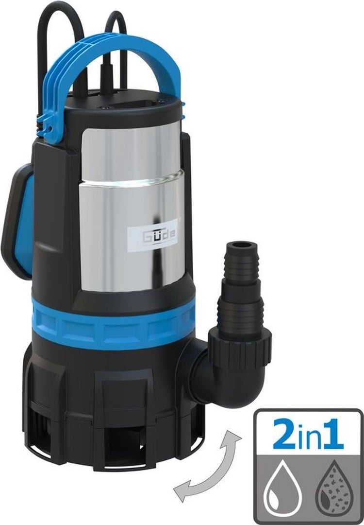 Pompe submersible multifonctionnelle Güde gs750.1 pour eaux usées claires - 750w - 16 500 l h