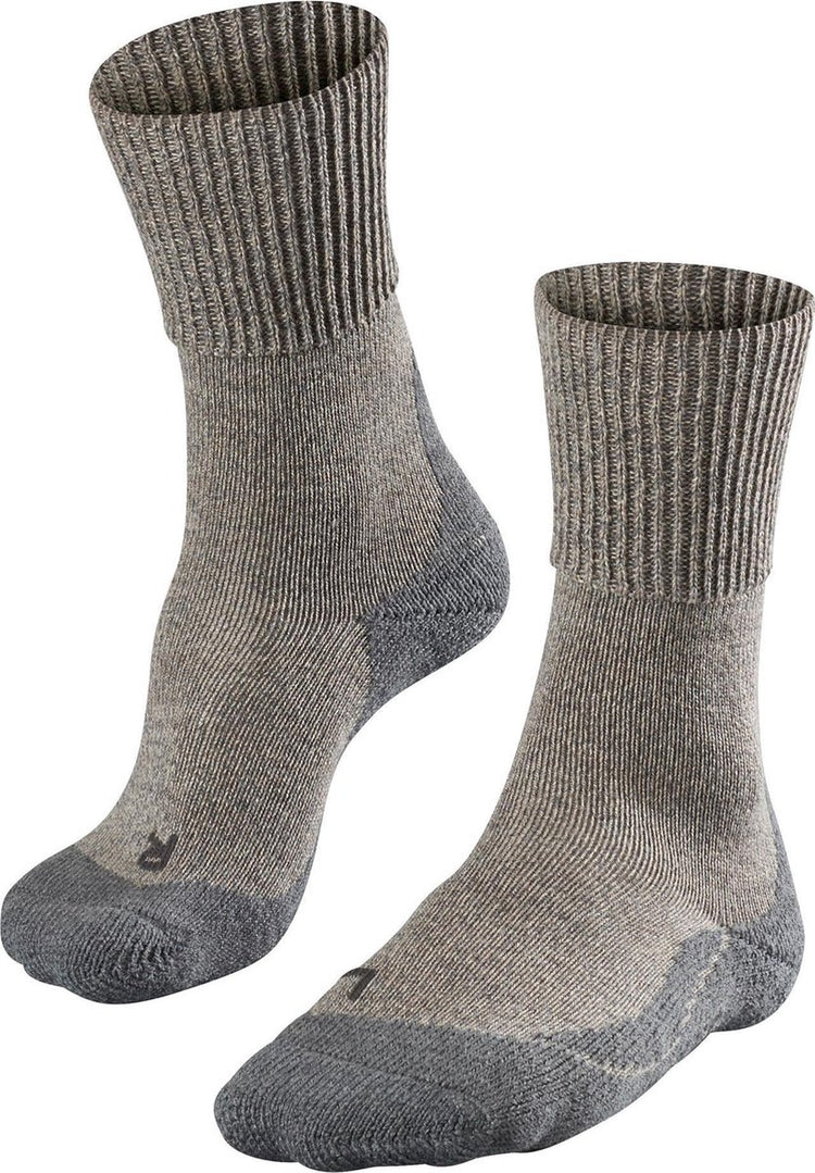 Falke tk1 laine anti-ampoules laine épaisse matériau fonctionnel chaussettes de marche femme beige - taille 37-38