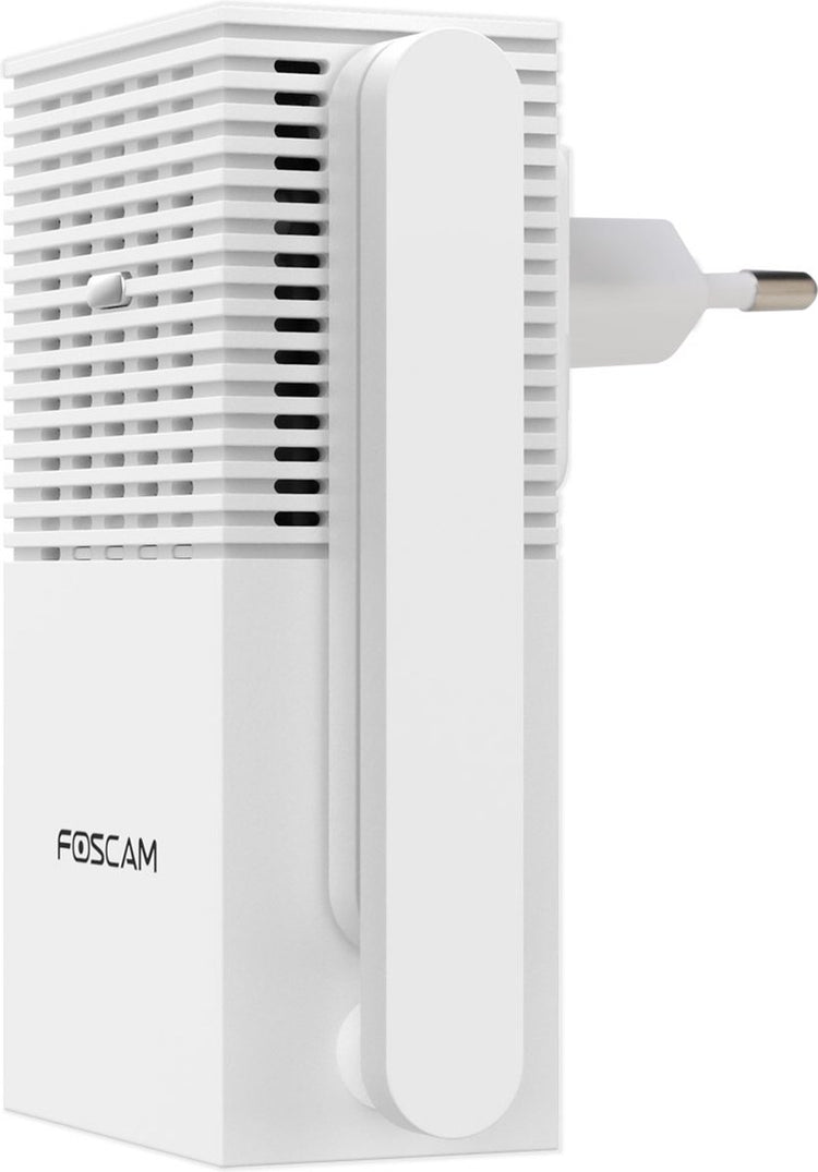 Carillon Foscam VC1 pour sonnette vidéo VD1 - Carillon de sonnette WiFi double bande - Carillon sans fil - Amplificateur WiFi - 5 sonneries - Port LAN - Veilleuse - Blanc