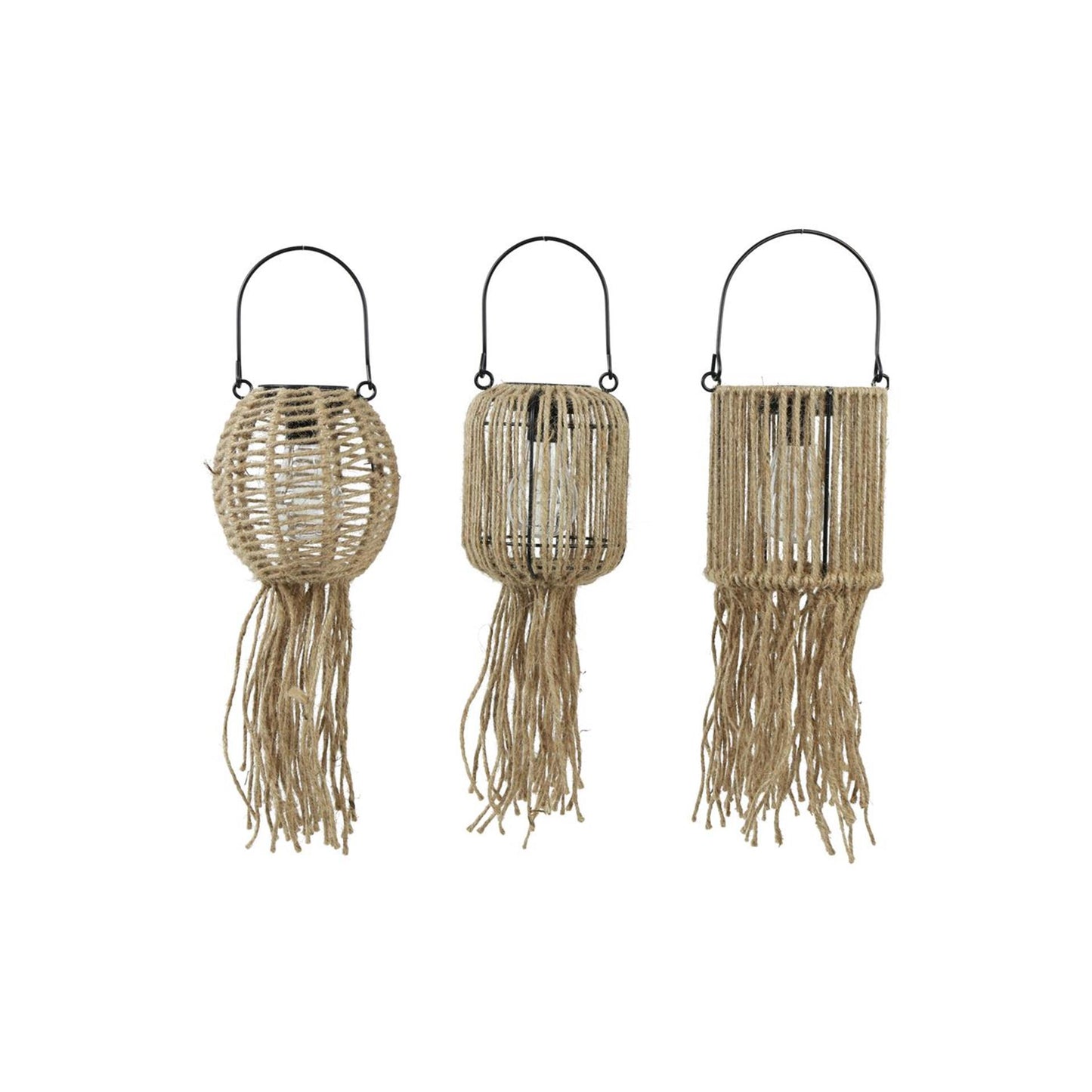 Lampe à suspension solaire Countryfield jute h15cm