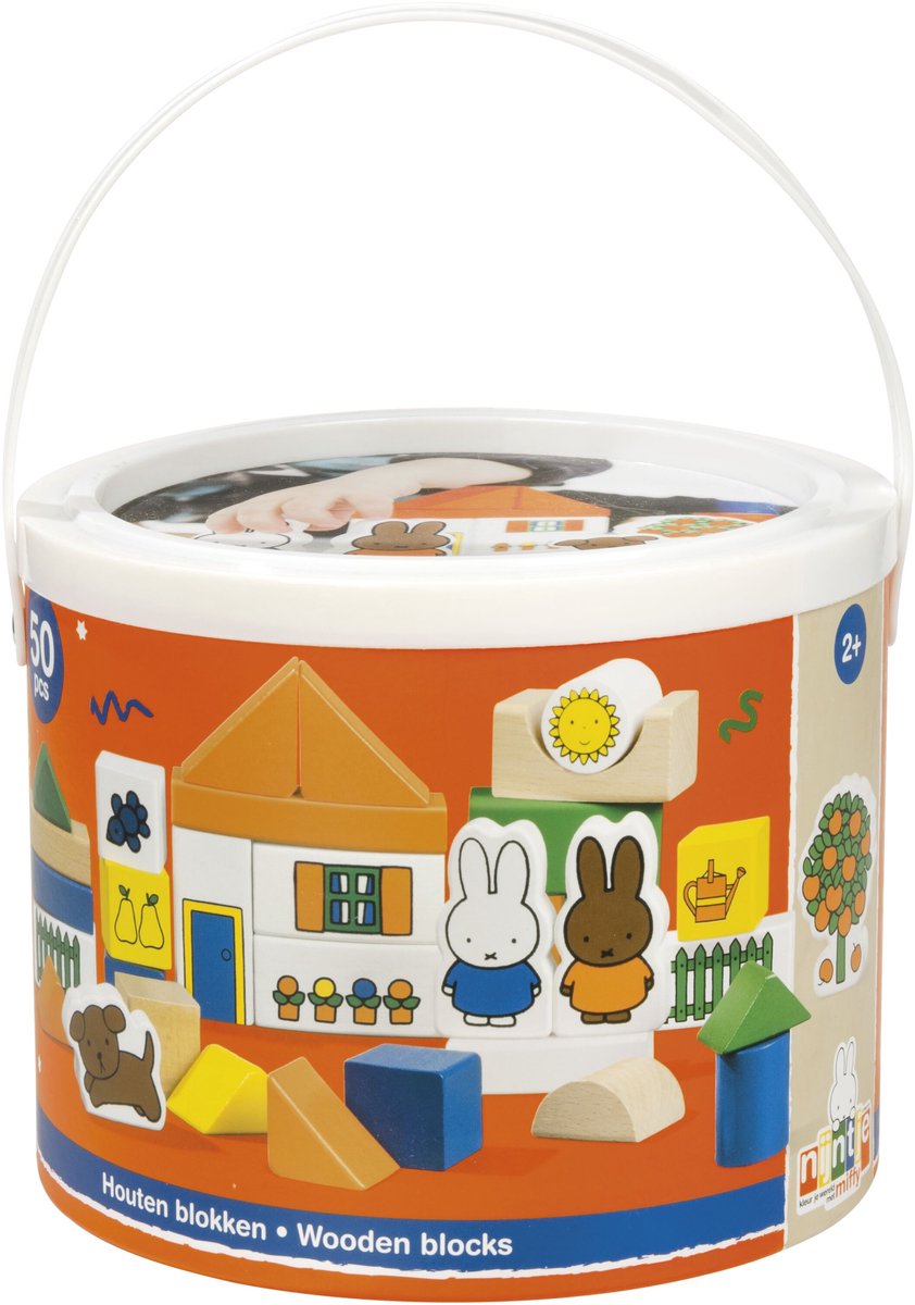 Toys Bambolino Blockton Wood Miffy, 50dlg.