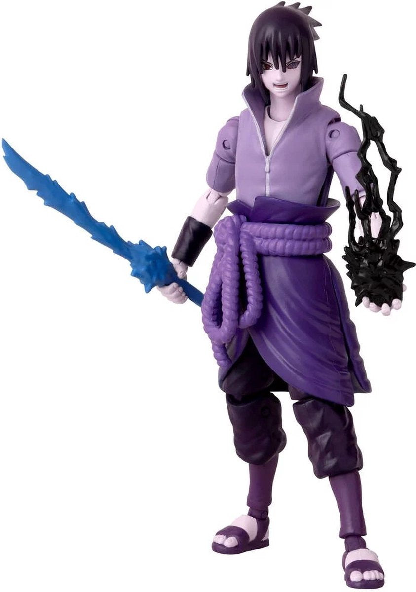 Bandai - héros d'anime - naruto shippuden - figurine de héros d'anime sasuke uchiha 17 cm - figurine d'action sasuke rinnegan mangekyo Sharingan - sous licence officielle - jouets pour enfants à partir de 4 ans - 36962