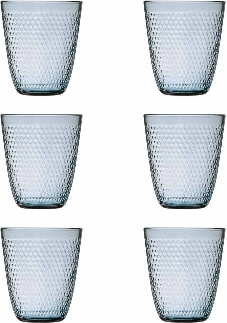 Arcoroc pampille couleurs - gobelet bleu - 30cl - set6 - d8.6xh9.7cm
