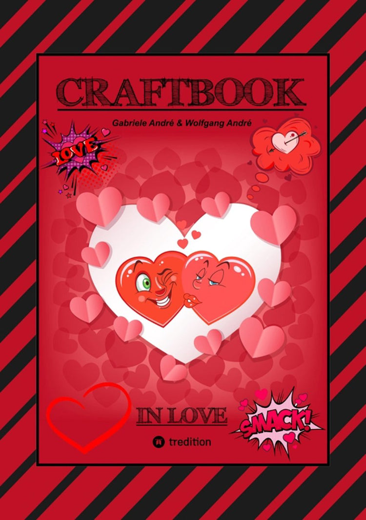 Livre d'artisanat - verliebt - liebe motif - freundschaftsband - basteln - rätsel - ausmalvorlagen - aufgaben - herzen