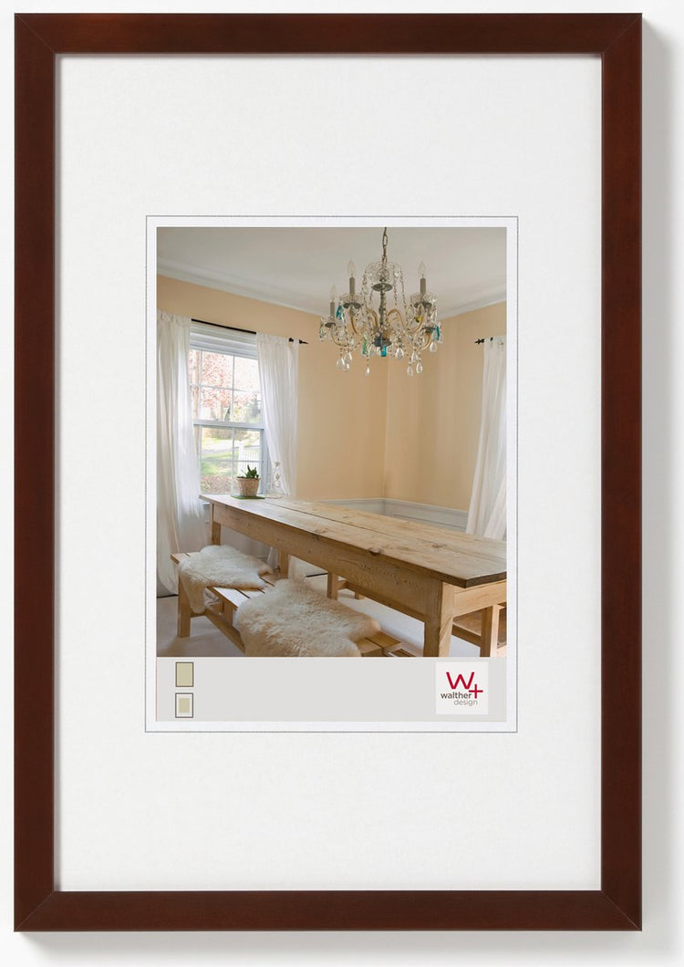 Poivrons Walther - cadre en bois - format photo 40x50 cm - noix