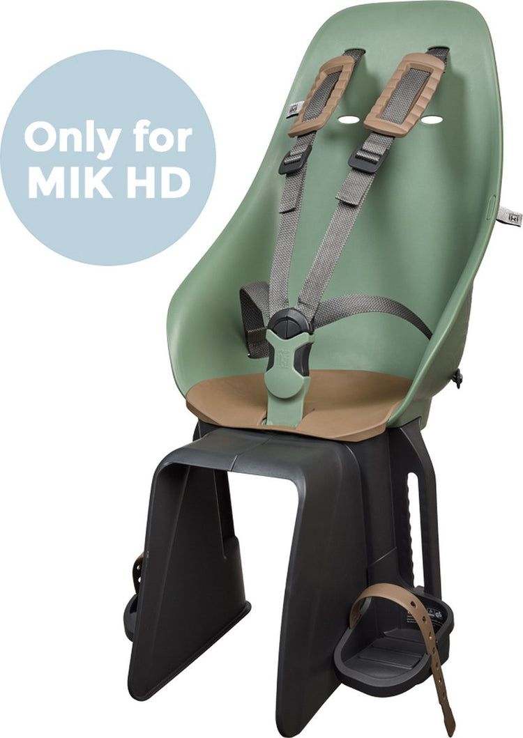 Siège de vélo arrière Urban iki ta–ke mik hd - icho vert kurumi marron