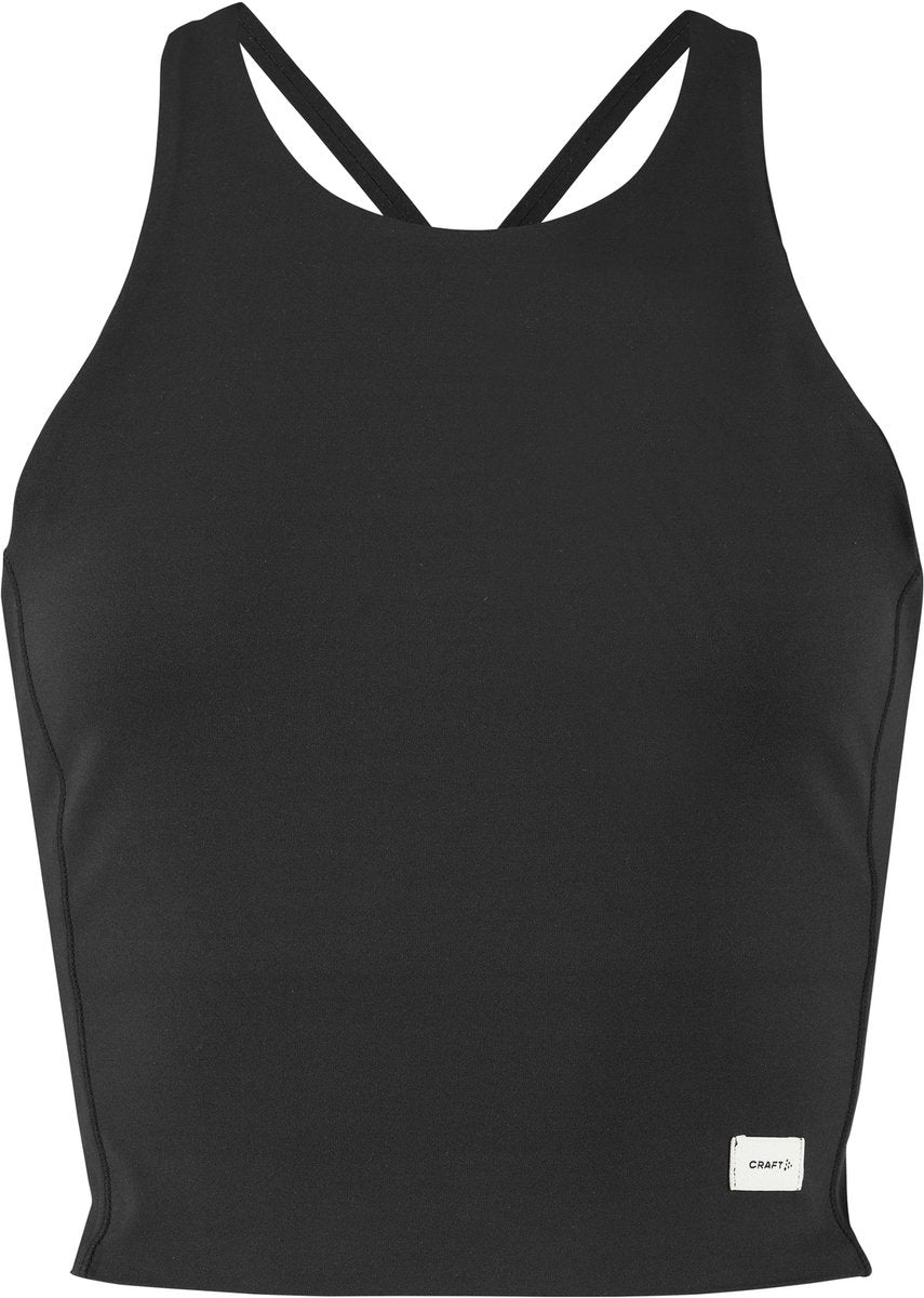 Craft collective cropped singlet w chemise de sport femme - noir