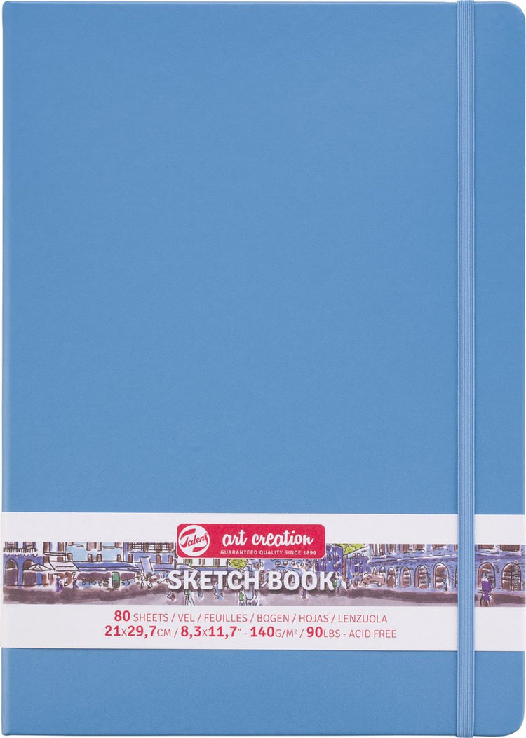 Talens art création carnet de croquis bleu 21 x 29,7 cm 140 g 80 feuilles