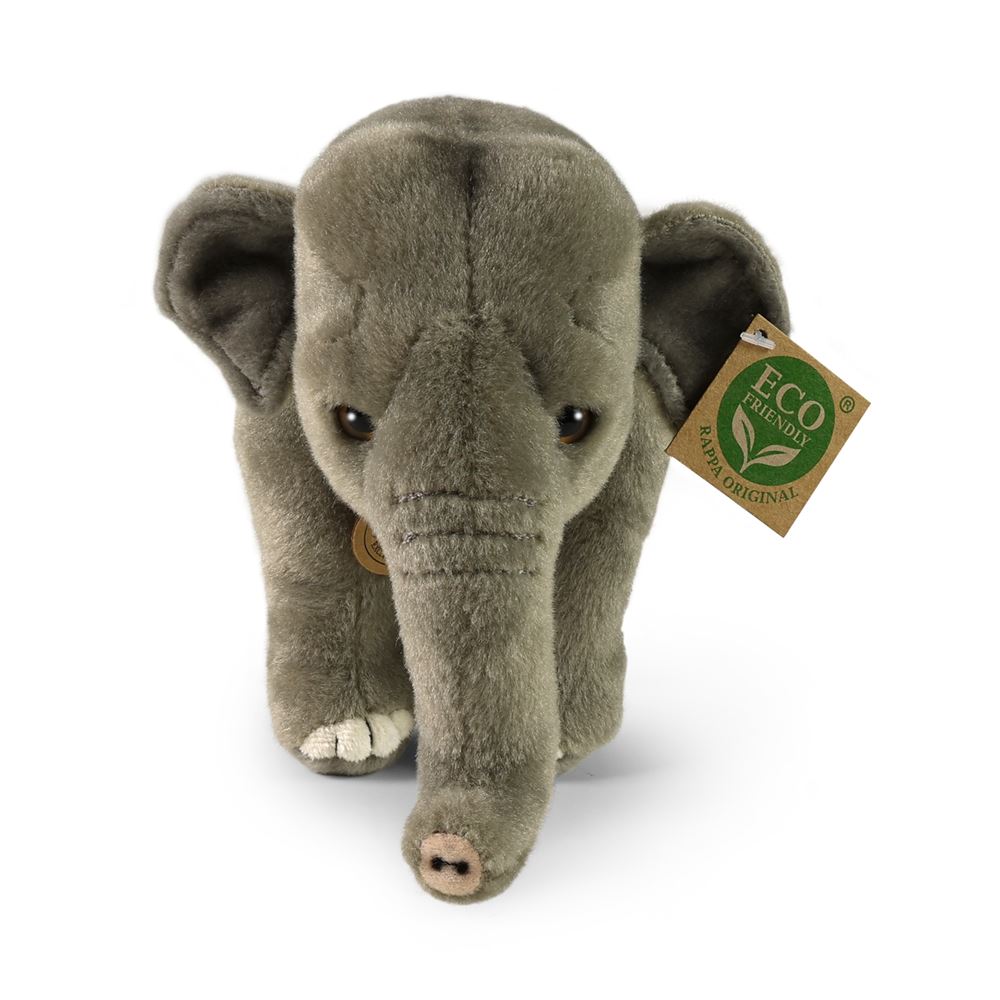 Peluche éléphant d'Asie 20 cm écologique
