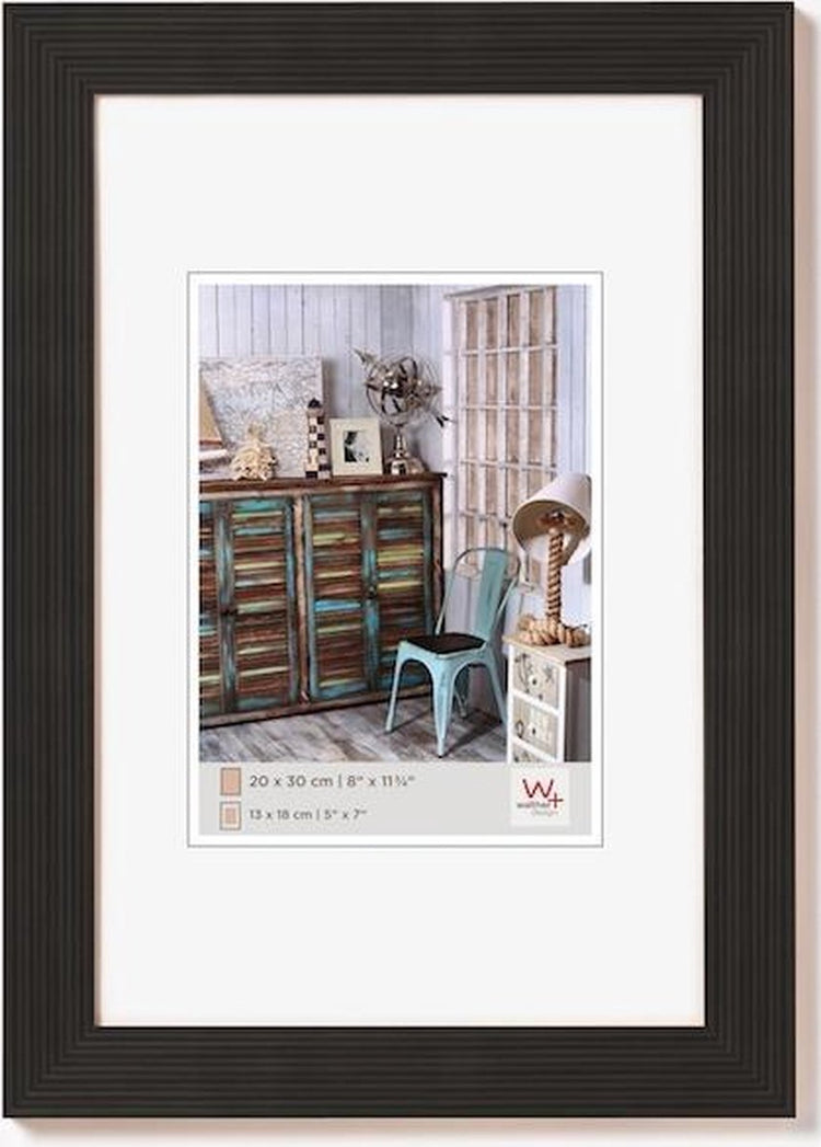 Walther Grado - cadre en bois - format photo 20x30 cm - noir