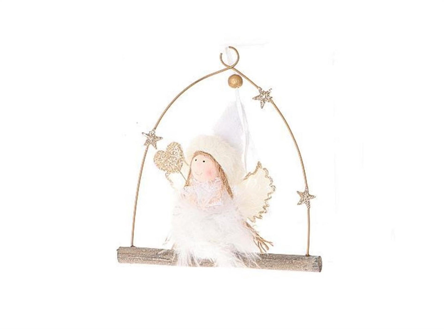 Hbx pendentif vivant naturel ange ada 15x5xh17,5cm