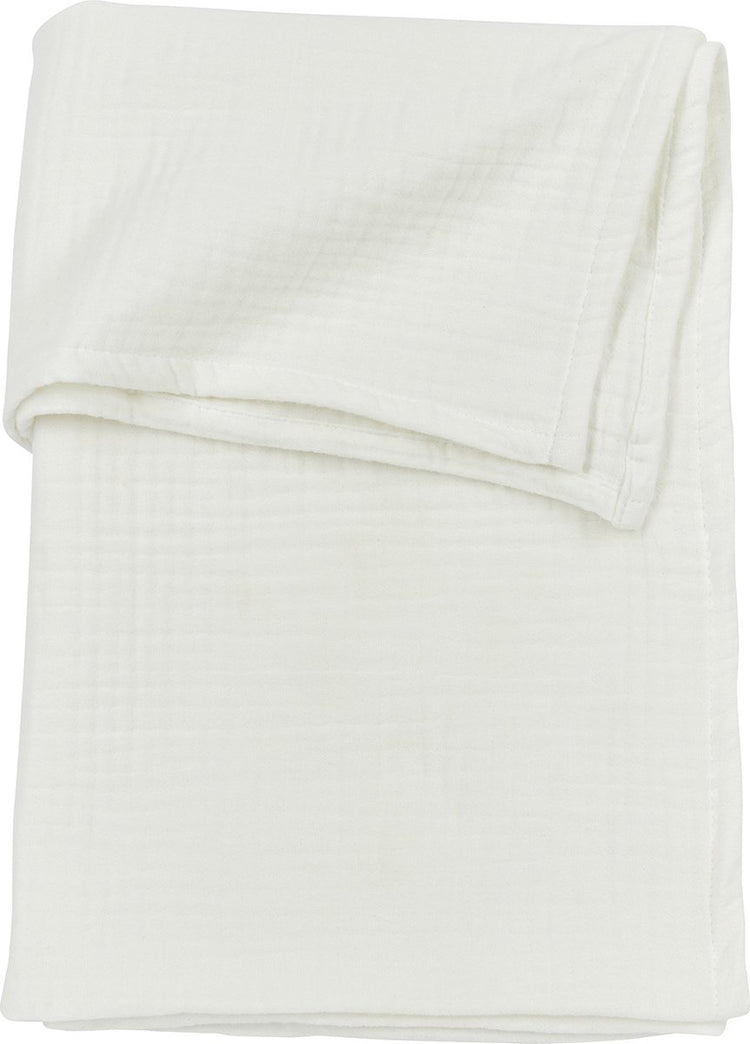 Drap de berceau Meyco baby uni - hydrophile prélavé - blanc cassé - 100x150cm - 0,3 tog