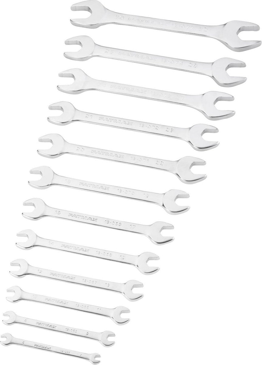 Jeu de clés à fourche Stanley Fatmax - 12 pièces
