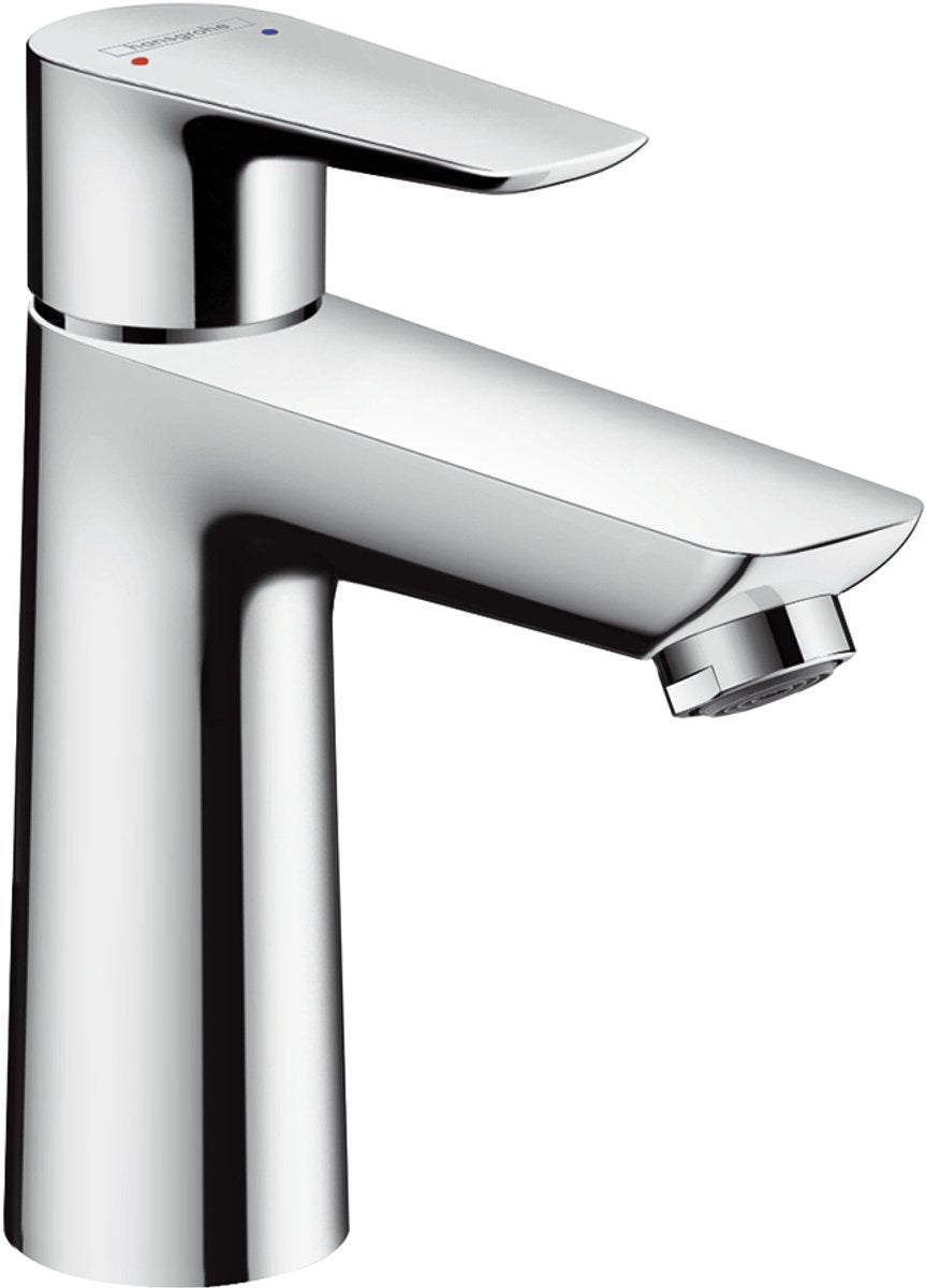 Hansgrohe talis e - mitigeur de lavabo - commande à levier unique - démarrage à froid à économie d'énergie - sans vidage - taille 110 mm - chrome