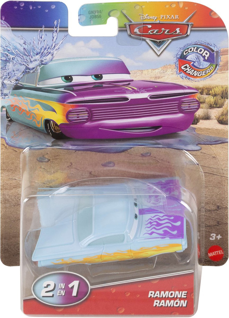Disney pixar cars disney et pixar cars sur la route changeurs de couleurs, ramone, voiture, 3 ans, métal, plastique, multicolore