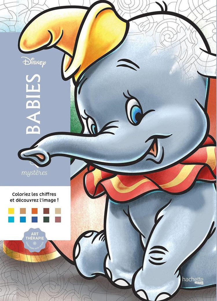 Hachette héros coloriages mystères disney babies - livre de coloriage pour adultes - hachette