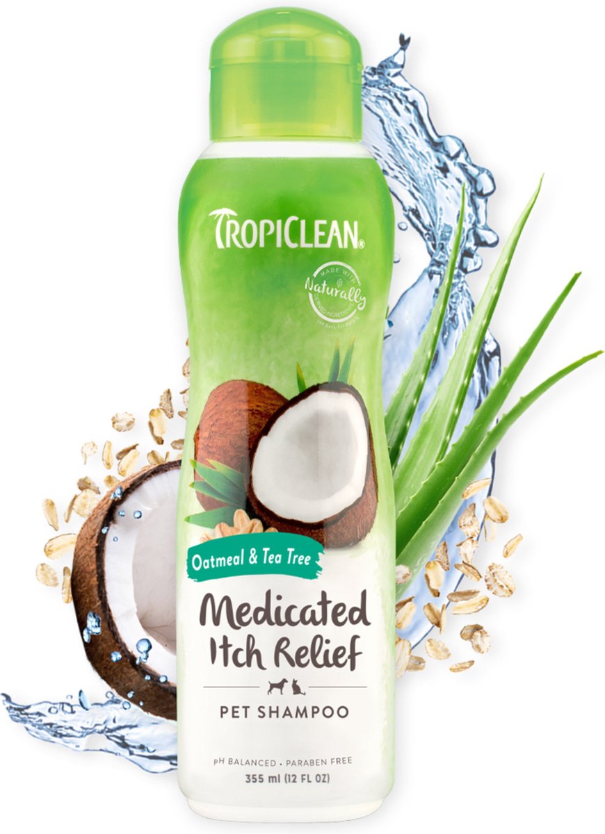 Shampoing pour chien à l'avoine et à l'arbre à thé Tropiclean - 355ml