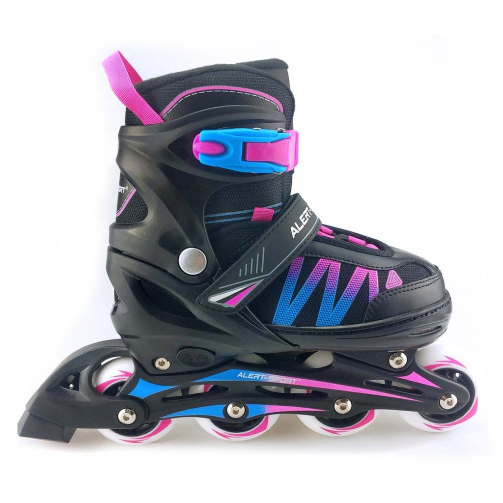 Alerte en ligne Skates Taille 31-34 Rose bleu noir