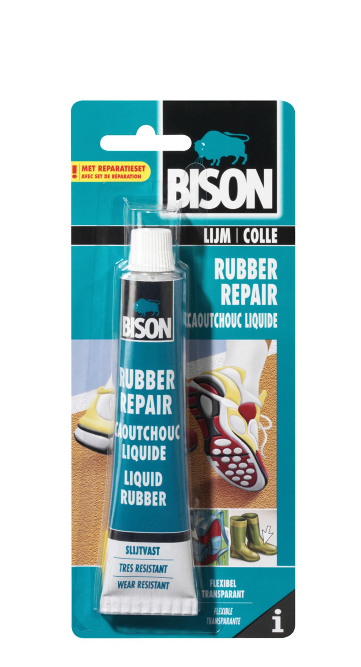 Blister de réparation de caoutchouc de bison 50 ml