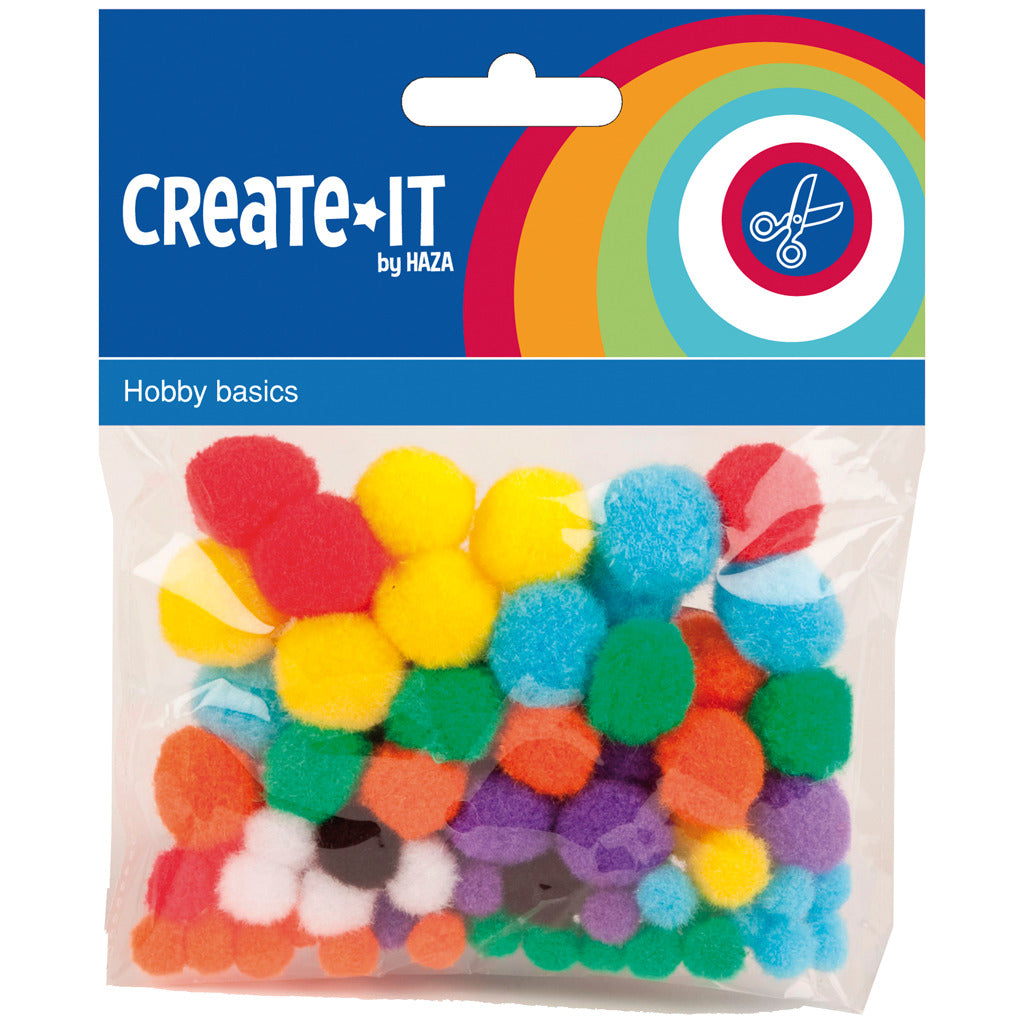 Pompoms de couleur Haza Witbaard, 78e.