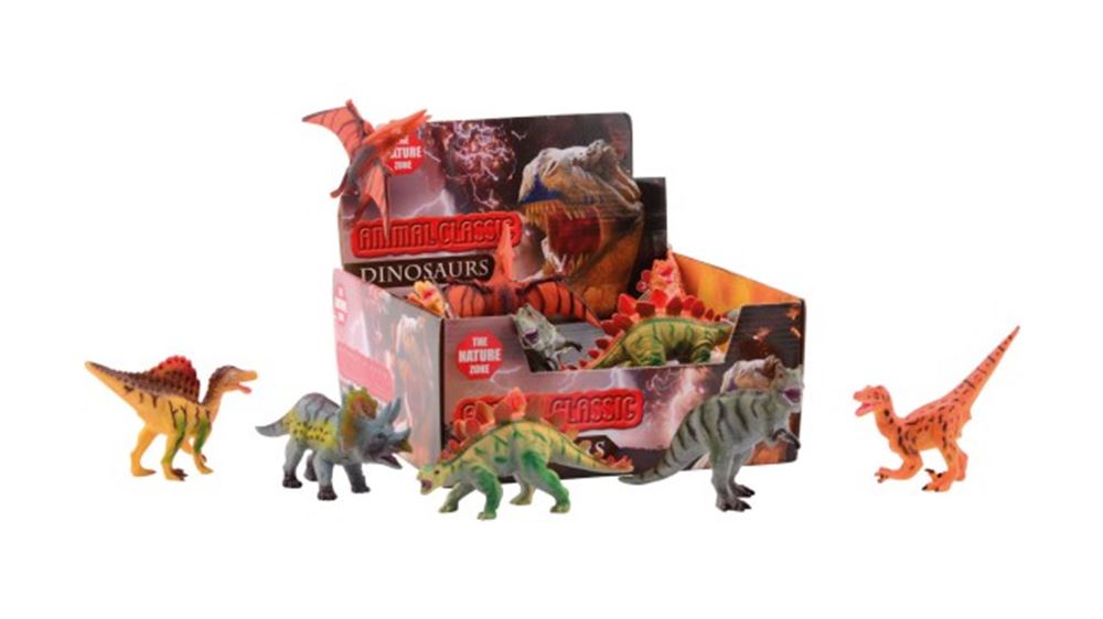 Dinosaures 17 cm, 5 assortis. 3+