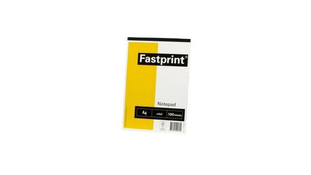 Bloc-notes de base fastprint a4 100 feuilles 70g