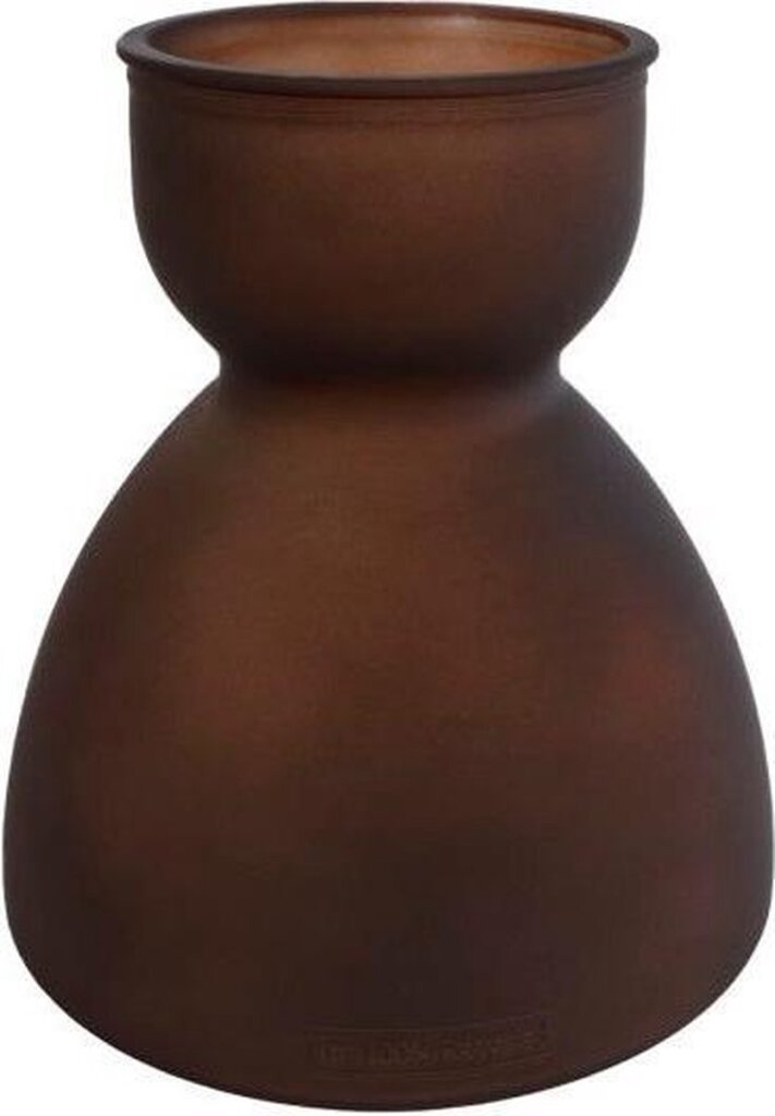 Cadeaux Amsterdam Cadeaux Amsterdam Vase Diabolo 22 x 21 cm verre Matt Brown