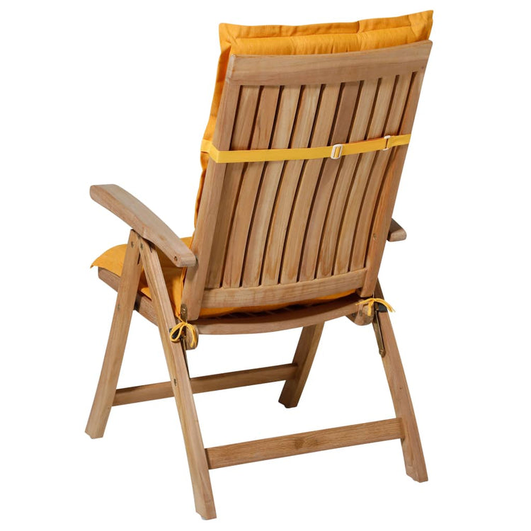 Coussin de chaise Madison avec dossier haut Panama 123x50 cm de couleur or