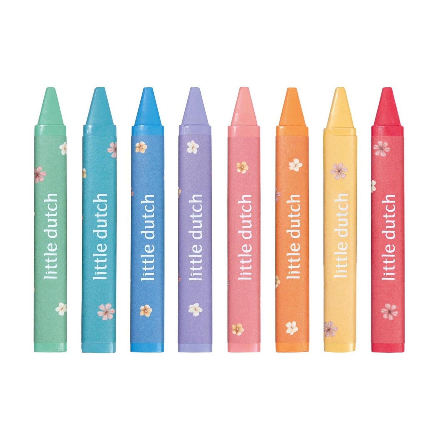 Crayons de cire Little Dutch rose 8 pièces | 3 pièces