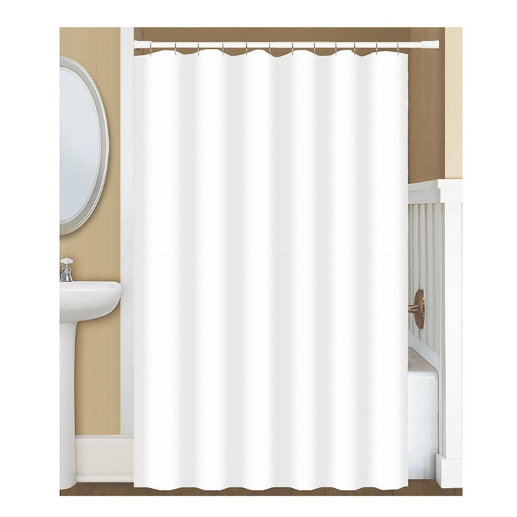 Maison néerlandaise House House Anti Fungus Curtain de douche + douche blanc 180x200 cm