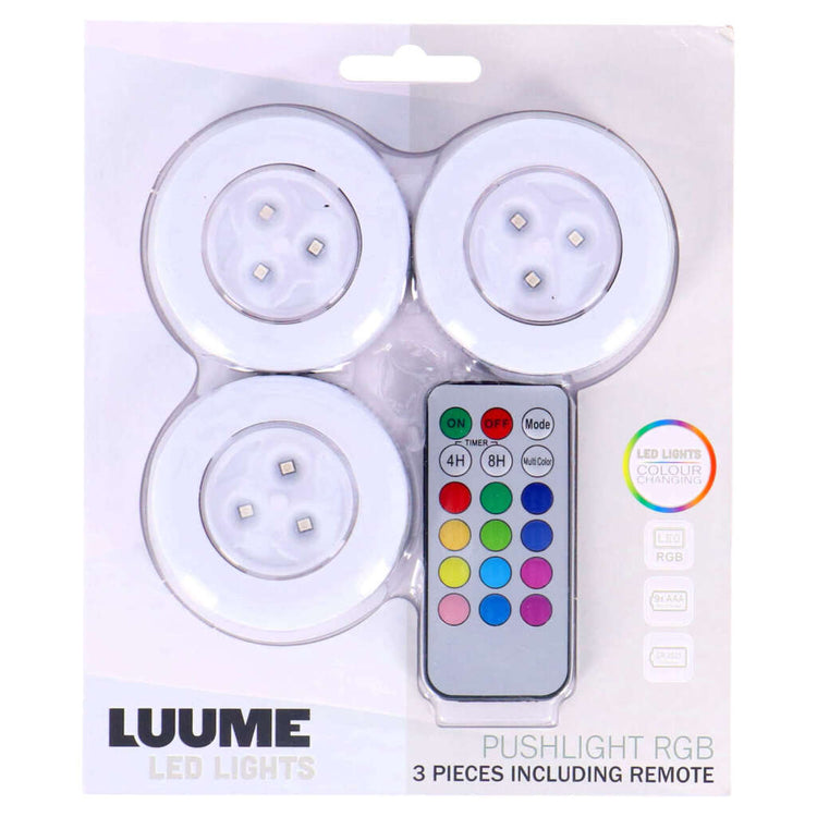 Luume luume LED Print Lights auto-adhésif 3 pièces