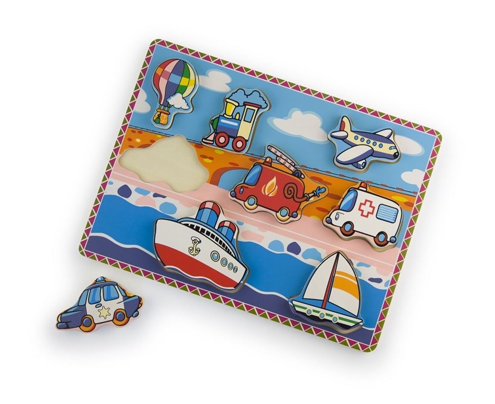 Simplement pour les enfants simplement pour les véhicules en bois Puzzle